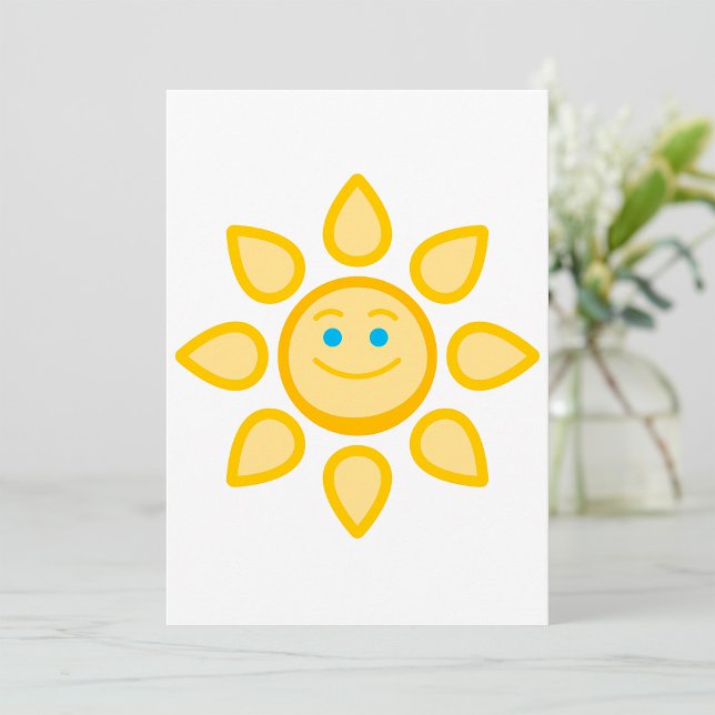 Glad sol Lycklig solsken Inbjudningar (Skapare uppladdad)