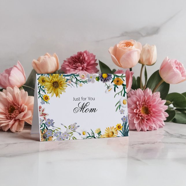 Glad solros och vårblommor kort (Skapare uppladdad)