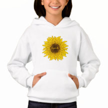 glad solrosflickans hoodie med eget namn