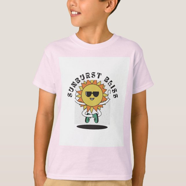 Glad Solserie T-shirt för barn  (Framsida)