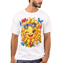 Glad Solsken Blommig Regnbåge
