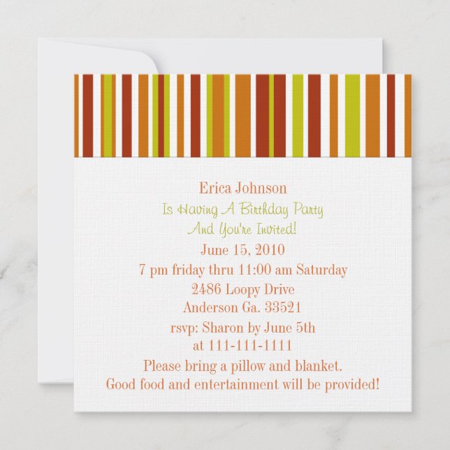 Glad Solskensfest Inbjudan (Framsida)