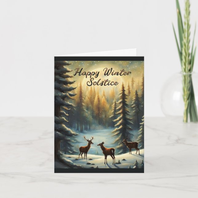 Glad Solstice & Hälsningar till Hedningar  Kort (Framsida)