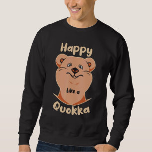 Glad som en Quokka Klipp Daizy Quokka Fylld Anime Lång Ärmad Tröja