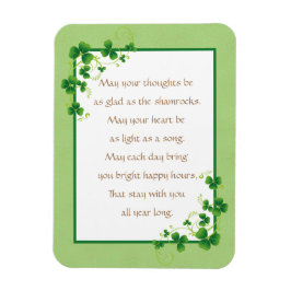 Glad som Shamrocks Irish Blating Magnet