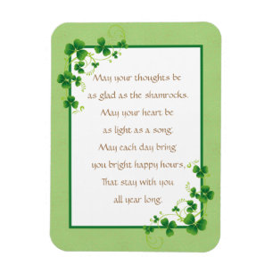 Glad som Shamrocks Irish Blating  Magnet