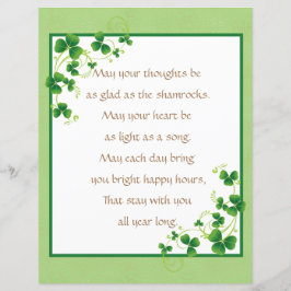 Glad som Shamrocks Irish Blating Scrapbook