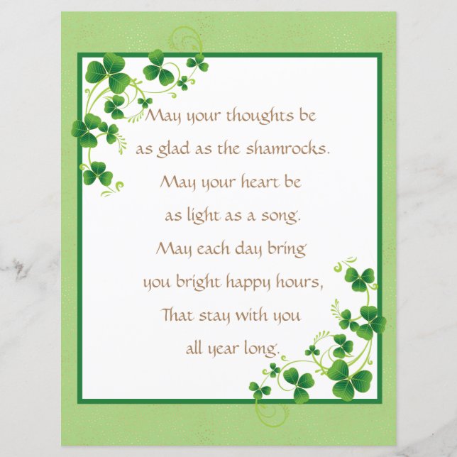 Glad som Shamrocks Irish Blating Scrapbook (Framsida)