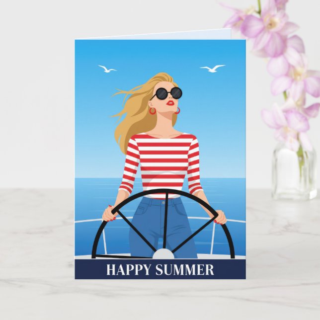Glad Sommarskönhet Kort (Orkide)