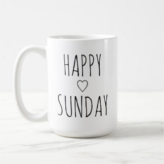 'Glad söndag' Elegant charmig upplyftande present Kaffemugg