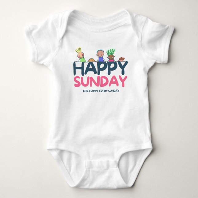 Glad söndag  t shirt (Framsida)