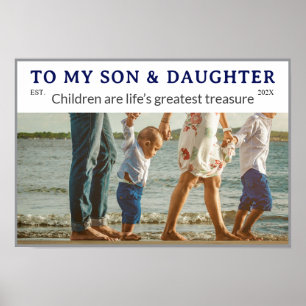 Glad Sonens & Dotterns Dag – Rolig väggposter Poster