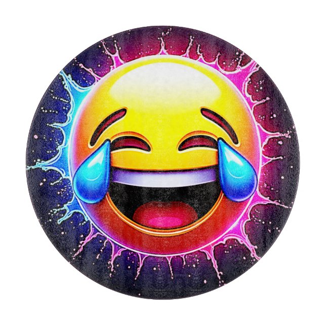 Glad Splash: Skrattande Emoji-konst (Framsidan)