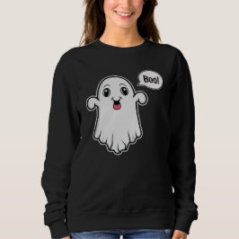 Glad spöke säger Boo kuslig Halloween T Shirt