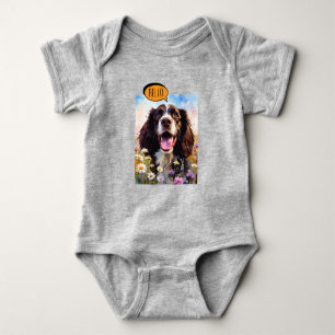 Glad Springer Spaniel i akvarell T Shirt