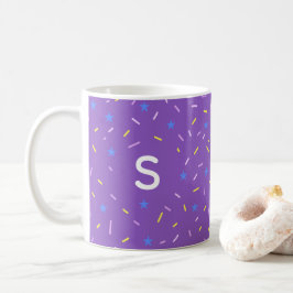 Glad Sprinkle Initial Mugg