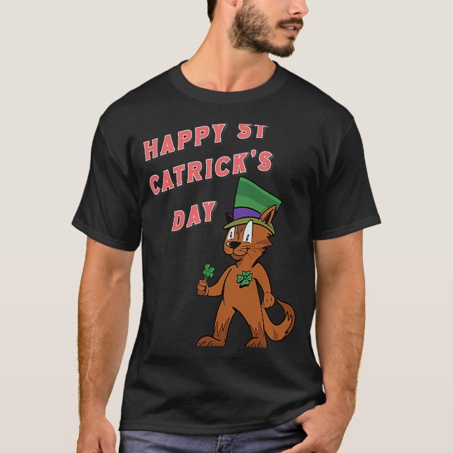 Glad St Catricks dag T Shirt (Framsida)