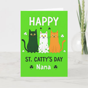 Glad St Cattys dag Nana-kort Kort
