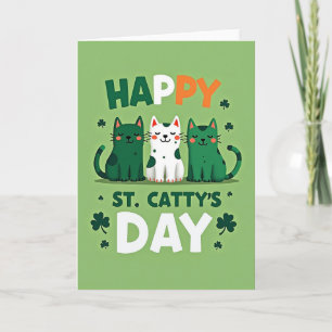 Glad St Cattys Dag Roliga Katter Kort