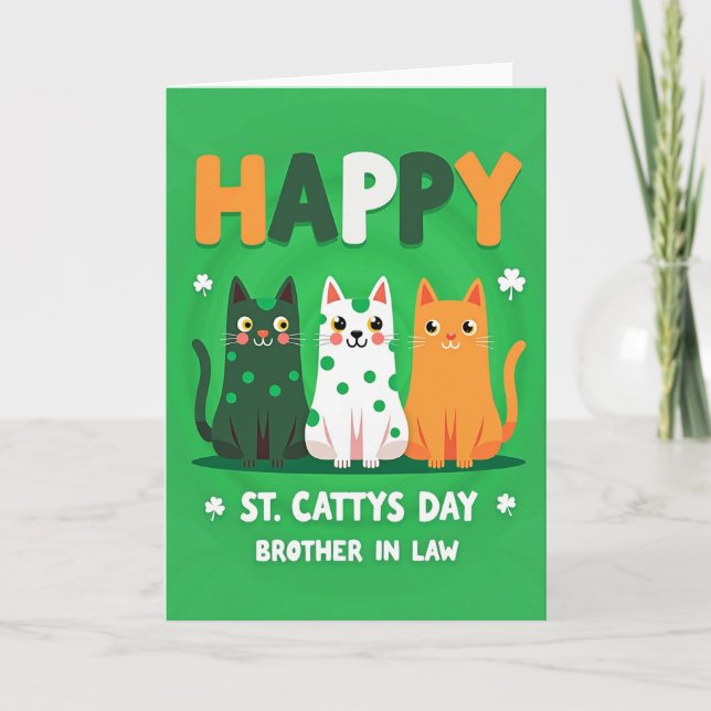 Glad St Cattys dag svärbror kort (Framsida)
