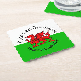 Glad St Davids dag i keltisk stil Underlägg Papper