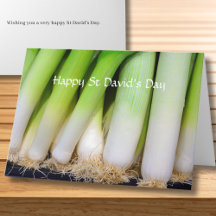 Glad St Davids dag Personlig Welsh Purjolök