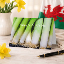 Glad St Davids dag Personlig Welsh Purjolök