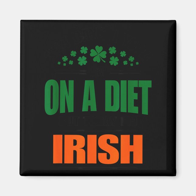Glad St Pat Trex Dag Dinosaur Barn St Patricks Magnet (Framsidan)