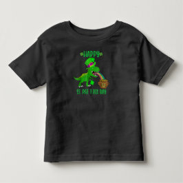Glad St Pat Trex Dag Dinosaur Bebis St Patricks T Shirt