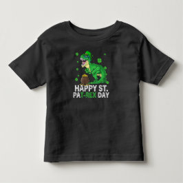 Glad St Pat Trex Dag Dinosaur Bebis St Patricks T Shirt