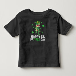 Glad St Pat Trex Dag Dinosaur Bebis St Patricks T Shirt