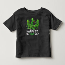 Glad St Pat Trex Dag Dinosaur Bebis St Patricks T Shirt