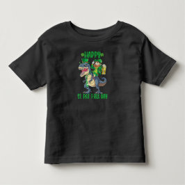 Glad St Pat Trex Dag Dinosaur Bebis St Patricks T Shirt
