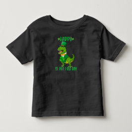 Glad St Pat Trex Dag Dinosaur Bebis St Patricks T Shirt