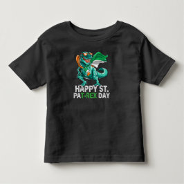 Glad St Pat Trex Dag Dinosaur Bebis St Patricks T Shirt