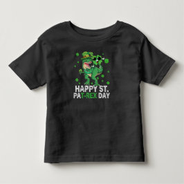 Glad St Pat Trex Dag Dinosaur Småbarn St Patricks T Shirt