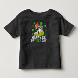 Glad St Pat Trex Dag Dinosaur Småbarn St Patricks T Shirt
