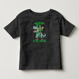 Glad St Pat Trex Dag Dinosaur Småbarn St Patricks T Shirt