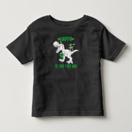 Glad St Pat Trex Dag Dinosaur Småbarn St Patricks T Shirt