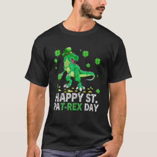 Glad St Pat Trex Dag Män Kvinnor Barn St Patricks T Shirt