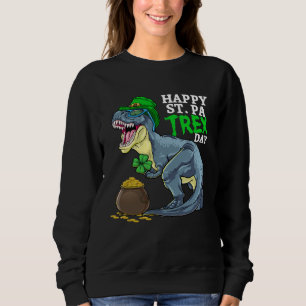 Glad St PaTRex Dinosaur Saint Patrick s Day Pojkar T Shirt