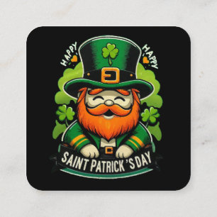 Glad St Patrick dag Fyrkantigt Visitkort