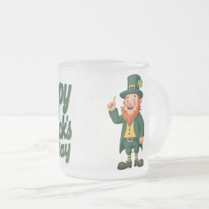 Glad St. Patrick’s Day Söt Tomte Frostad Glasmugg