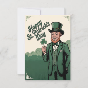 Glad St. Patrick’s Day Vintage Leprechaun