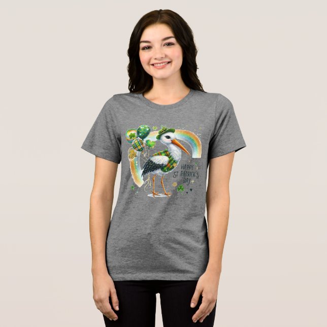 Glad St. Patrick’s Kvinnor T Shirt (Framsida Full)