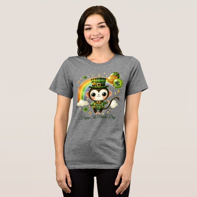 Glad St. Patrick’s Kvinnors T Shirt (Framsida Full)