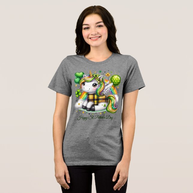 Glad St. Patrick’s Kvinnors T Shirt (Framsida Full)
