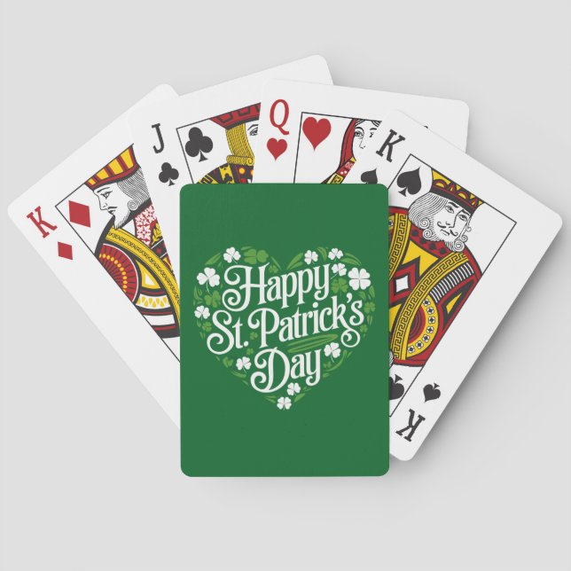 Glad St. Patricks dag  Casinokort (Baksidan)