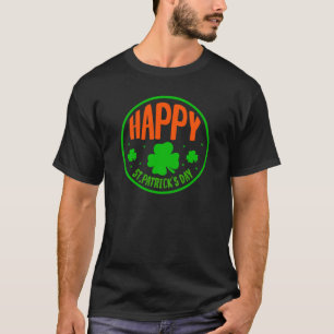 Glad St. Patricks dag Cirkel Design-63501 T Shirt
