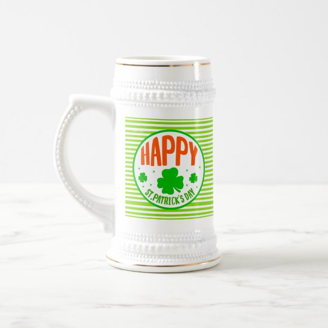 Glad St. Patricks dag Cirkel Design Sejdel (Vänster)